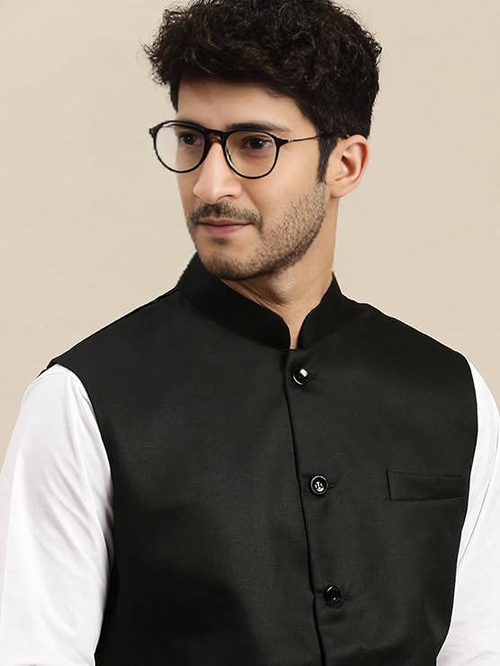 ROCKSY, Nehru Jacket, Modi Koti for Men, Cotton Waistcoat for All Occasion: Diwali, Wedding, Ethnic, Office Party, Formal and casual Look